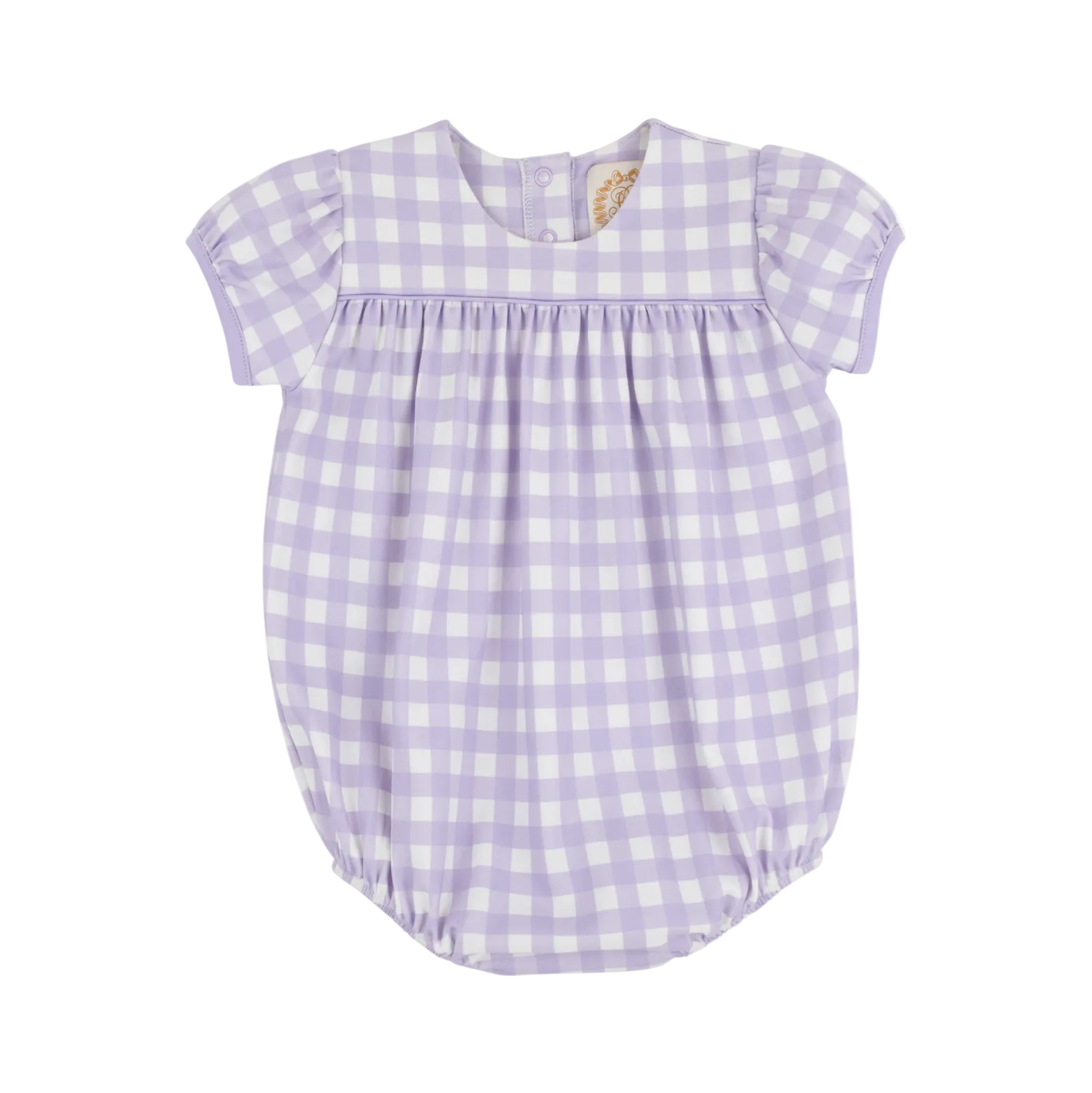 Blythe Bubble Pima Lauderdale Lavender Gingham Lauderdale Lavender