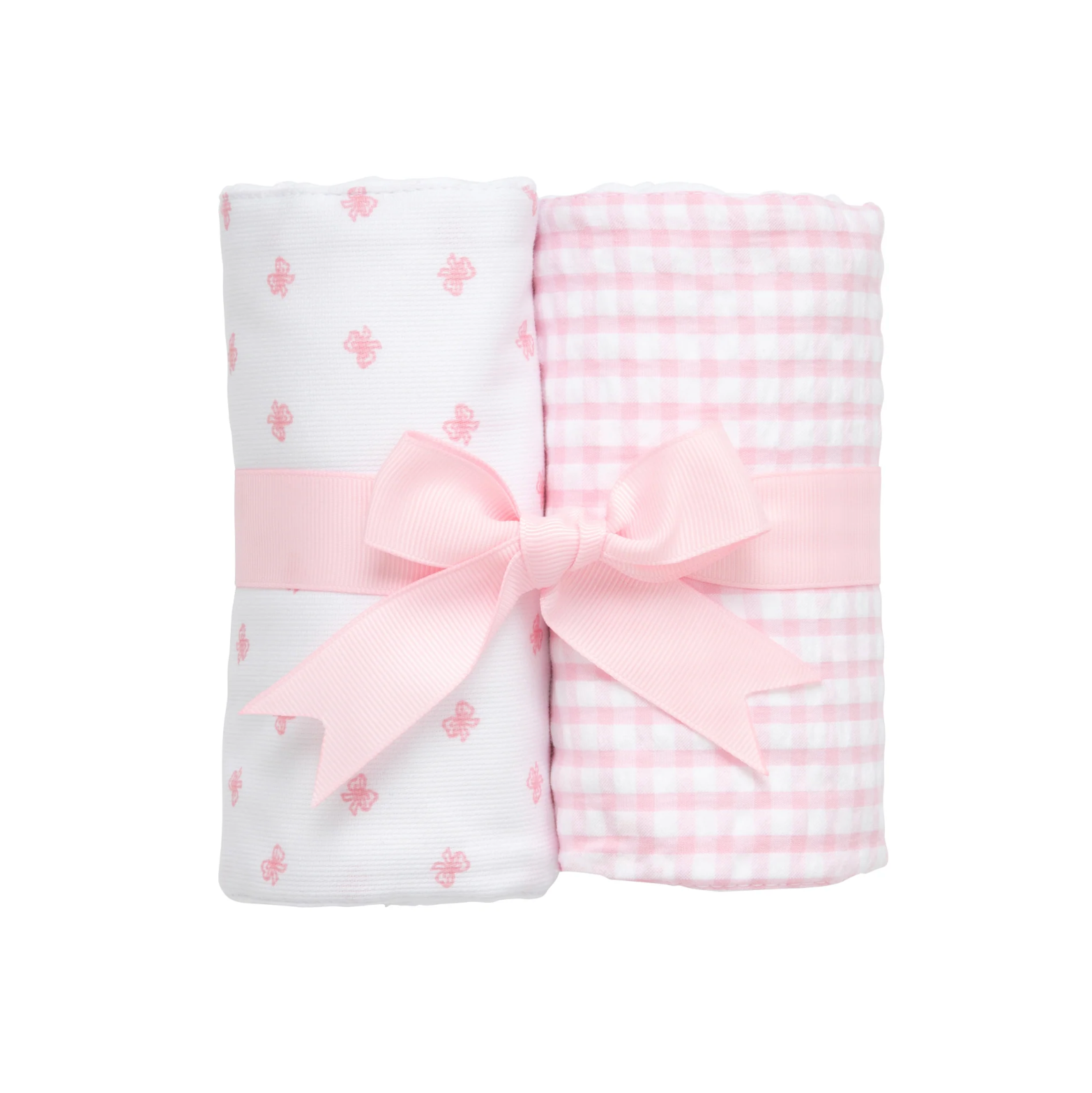 Bow Set of Two Burp Cloths