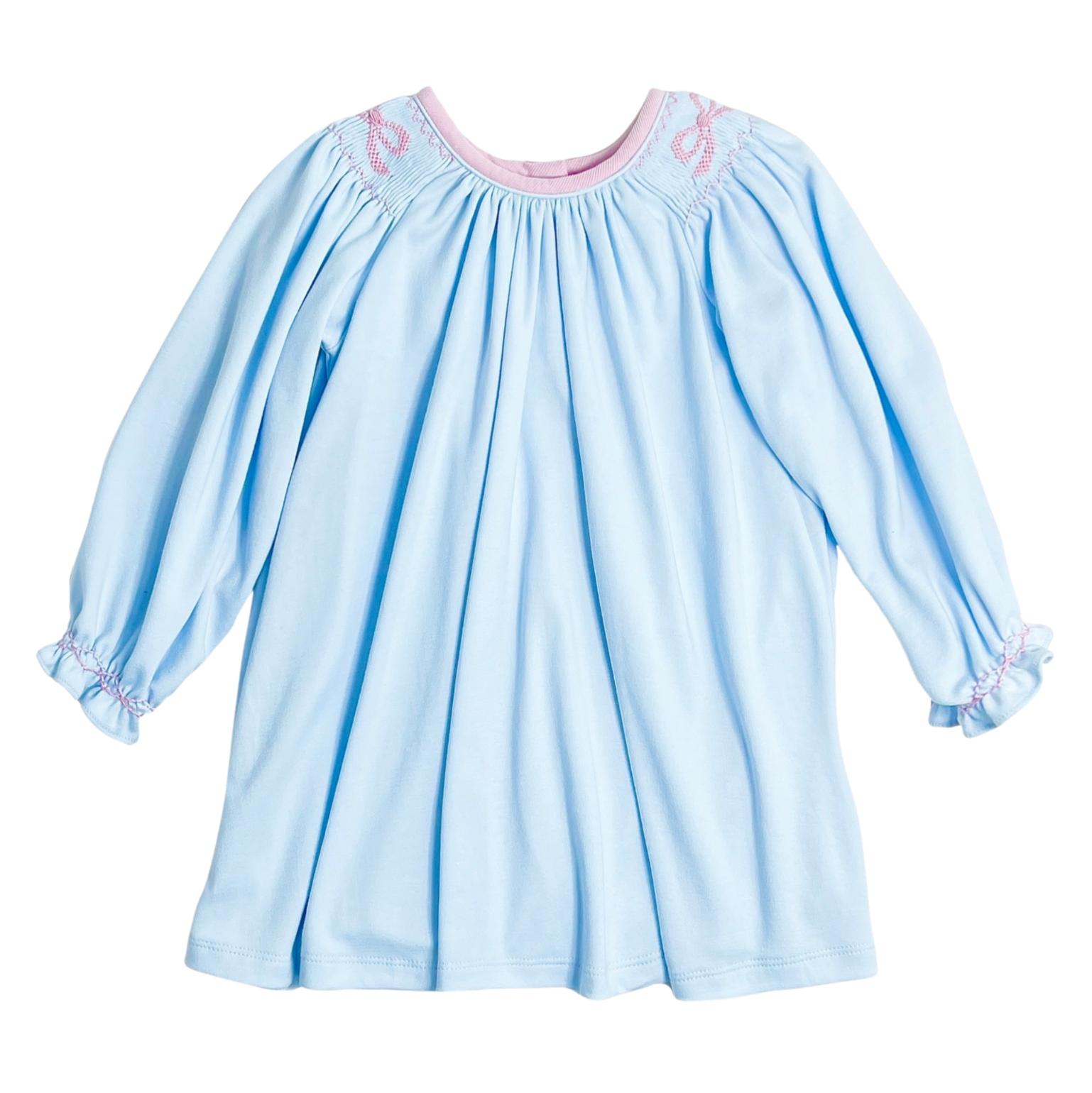 Bow Smocked Knit Dress