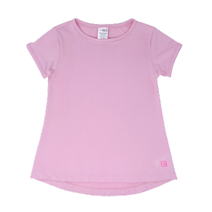 Bridget Basic Active Tee- Cotton Candy Pink