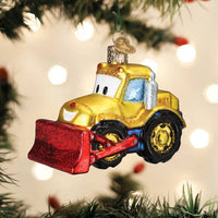 Bright-Eyed Bulldozer Ornament