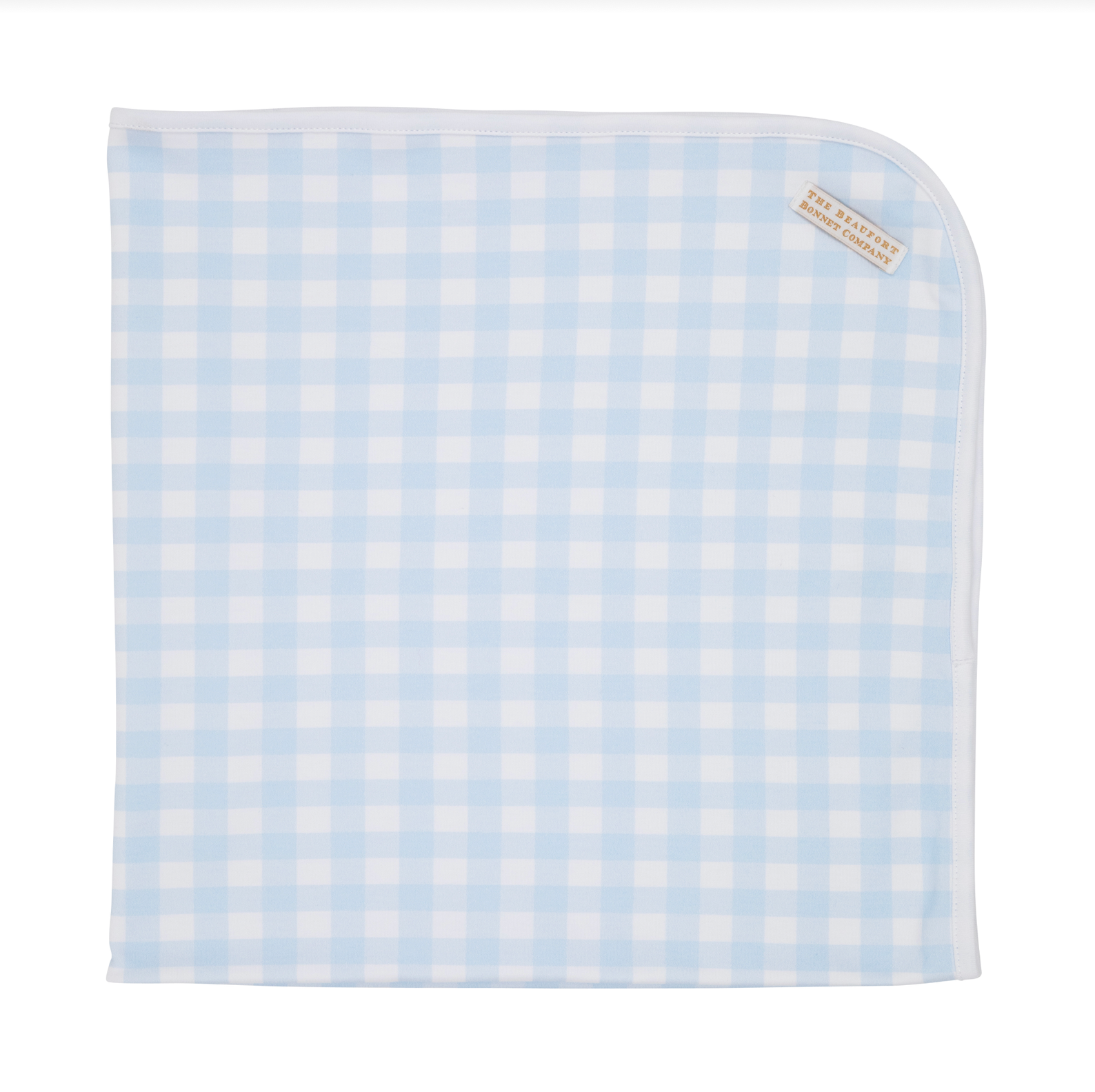 Buckhead Blue Gingham Baby Buggy Blanket