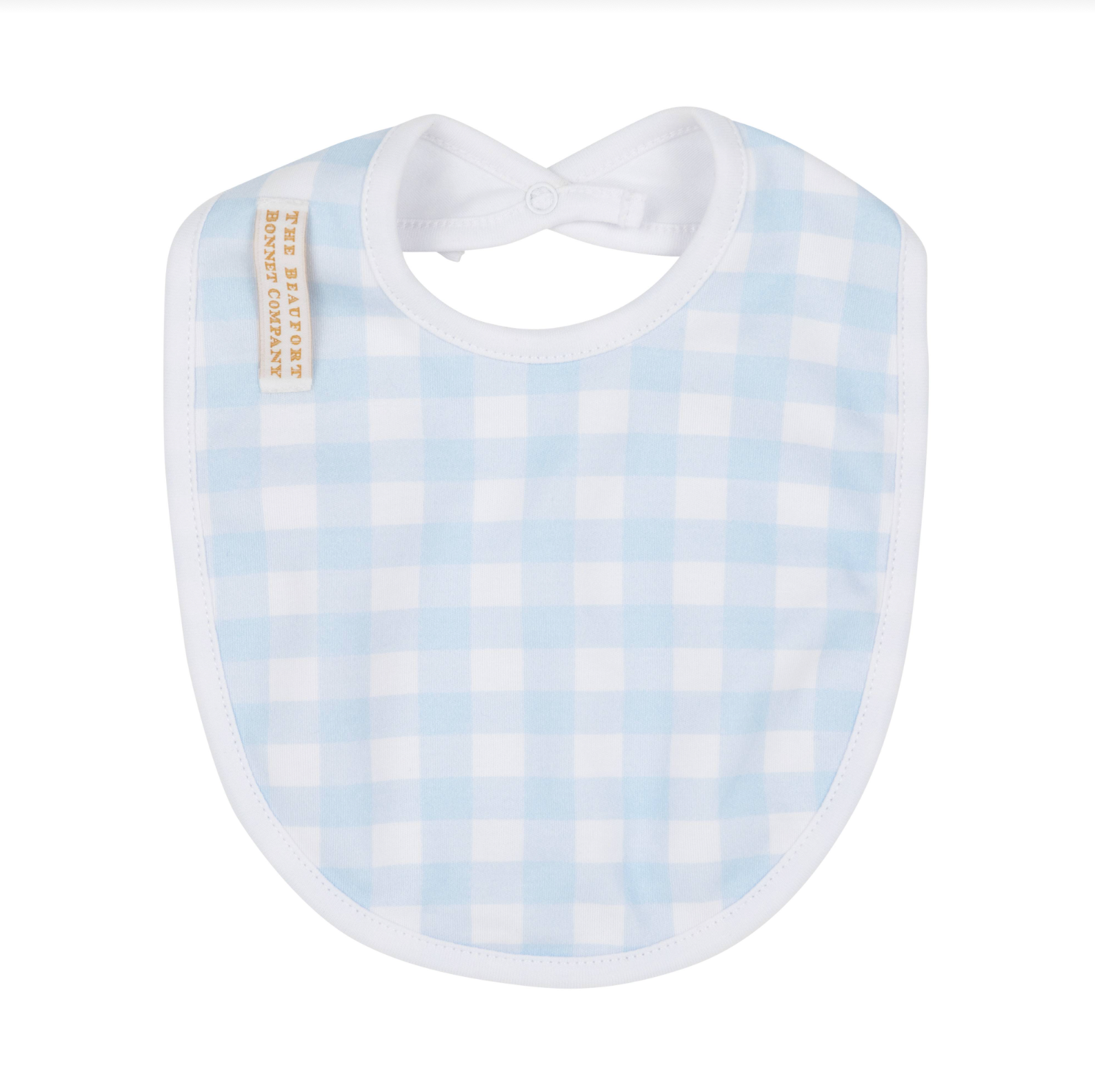 Buckhead Blue Gingham Burp Me Bib