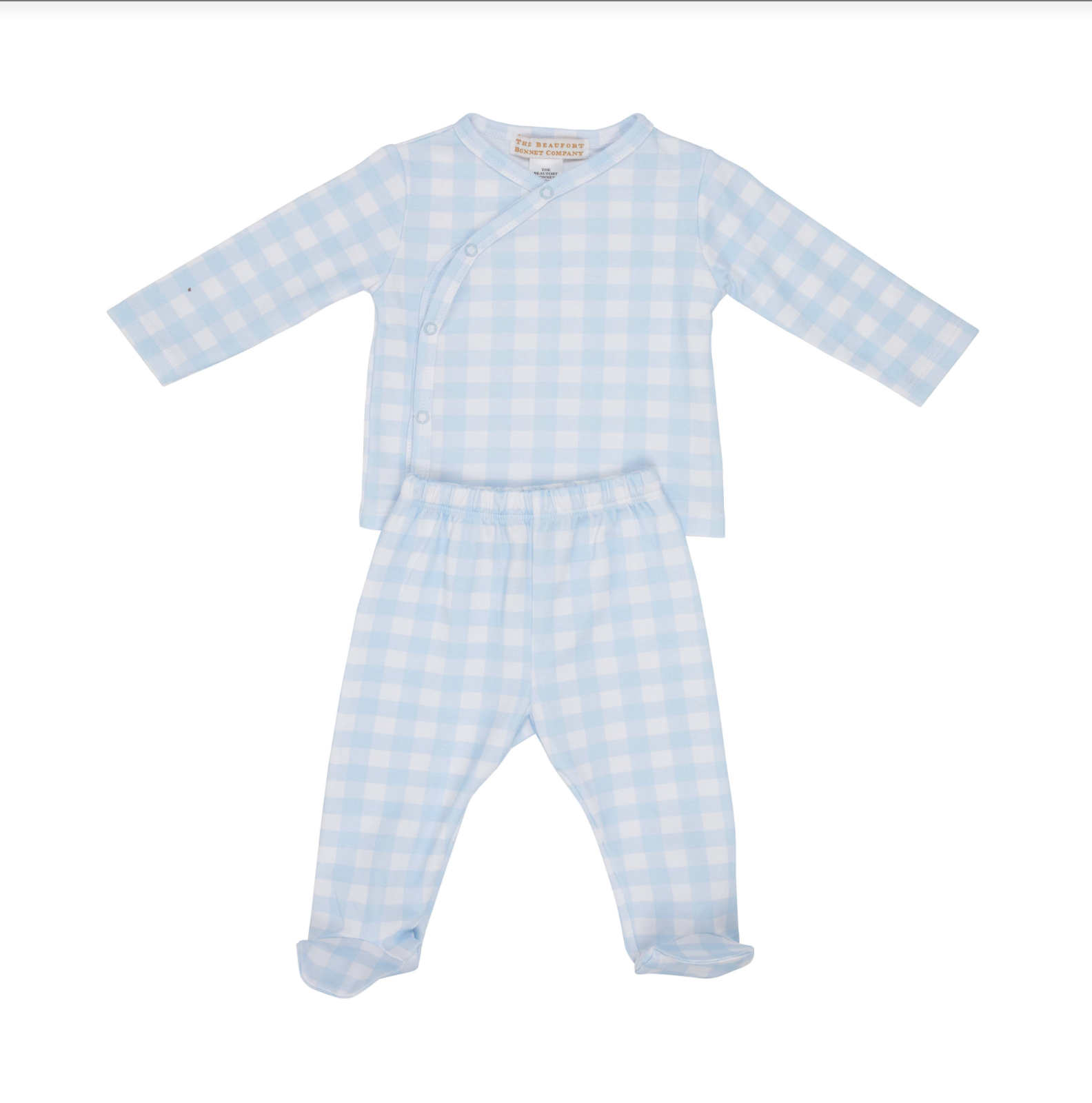 Buckhead Blue Gingham Cameron Cross-Front Set
