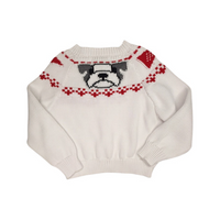Cheerleader & Bulldog Fair Isle Sweater