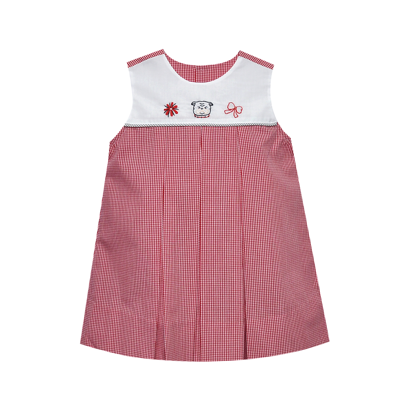 Bulldog Trio Red/Black Dress