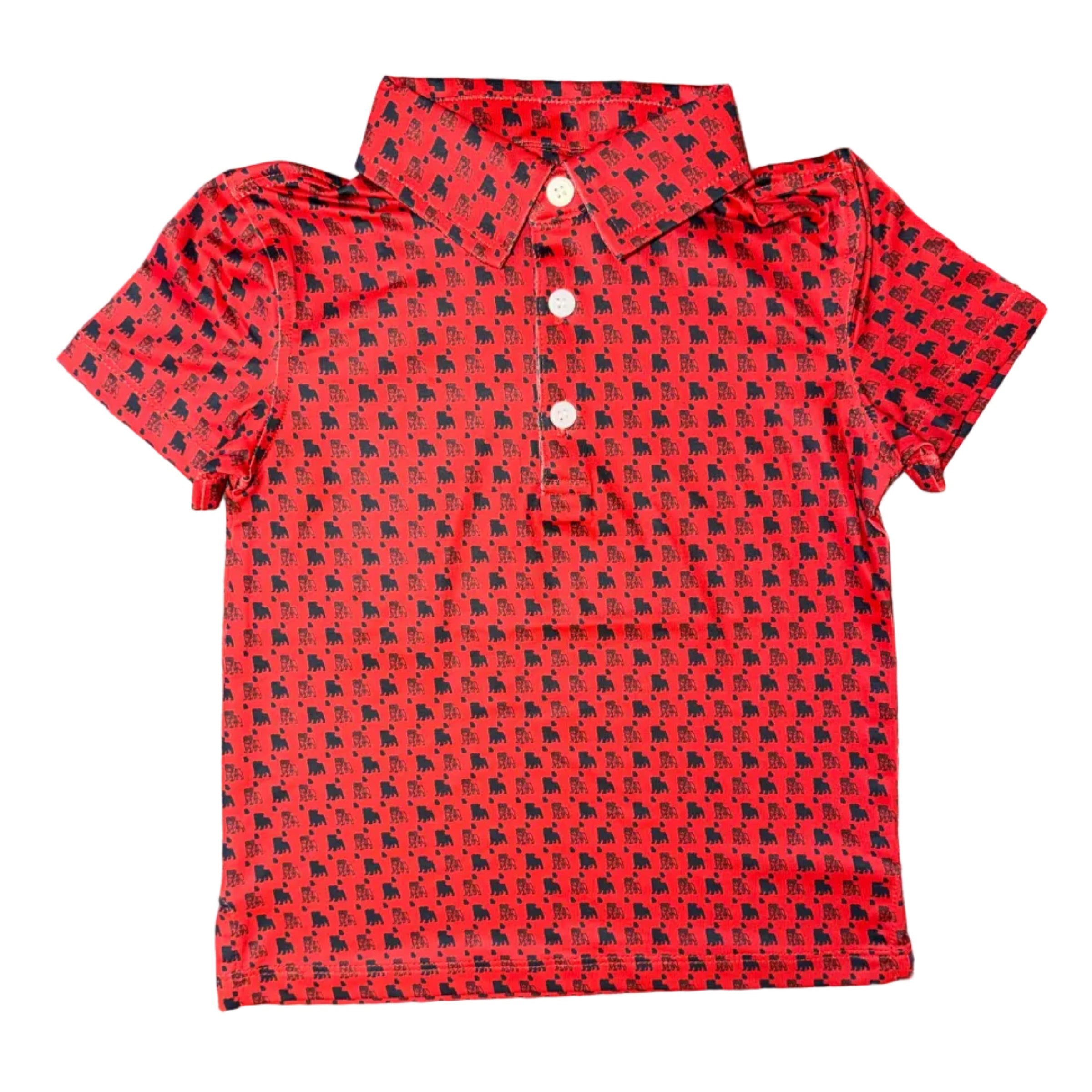 Bulldog Outline Polo