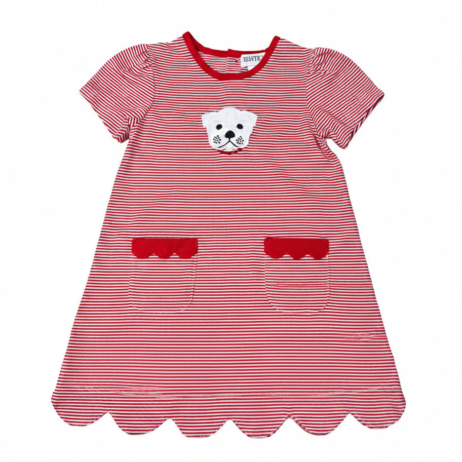 Bulldog Applique Aline Dress