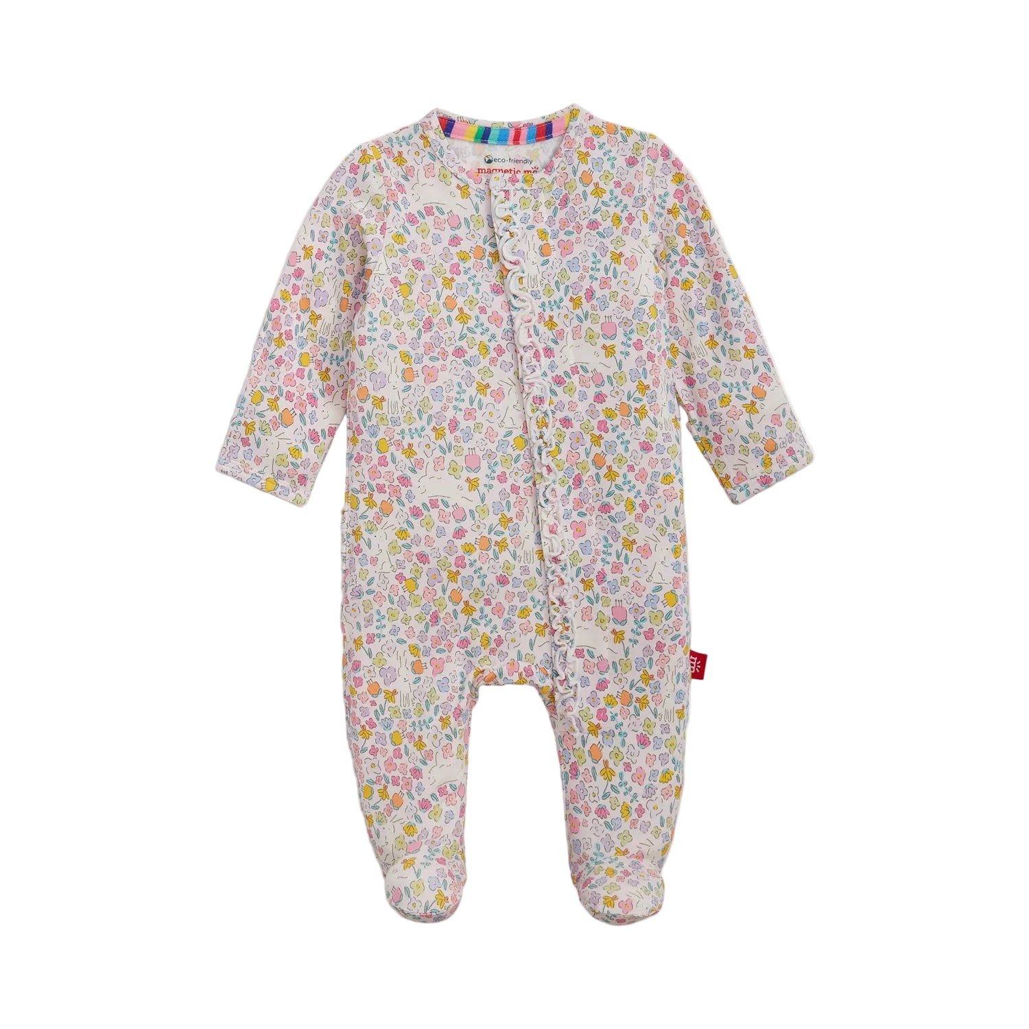 Bunny Blossom Modal Magnetic Ruffle Footie