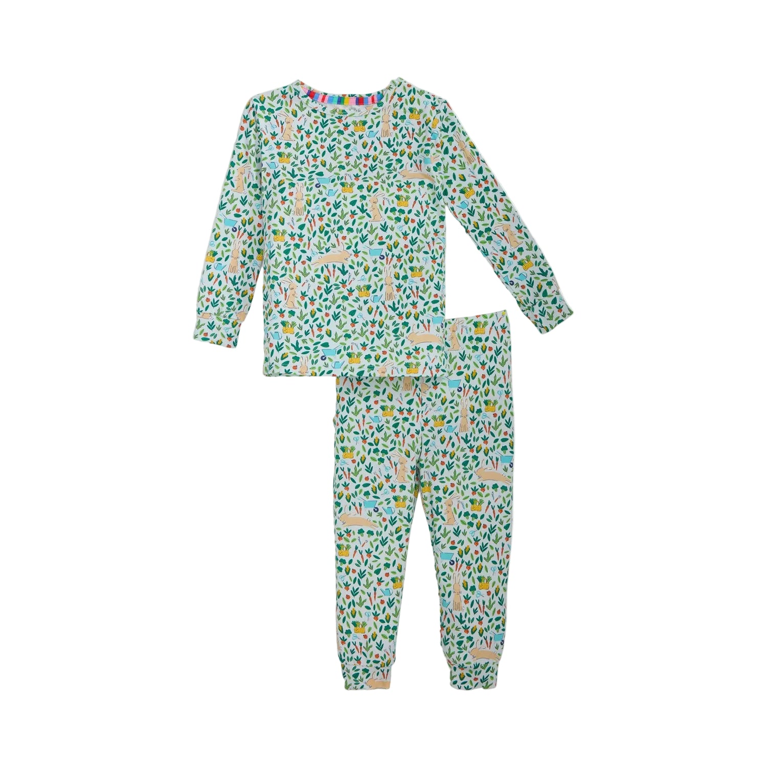 Bunny Garden Modal Magnetic LS Pajamas