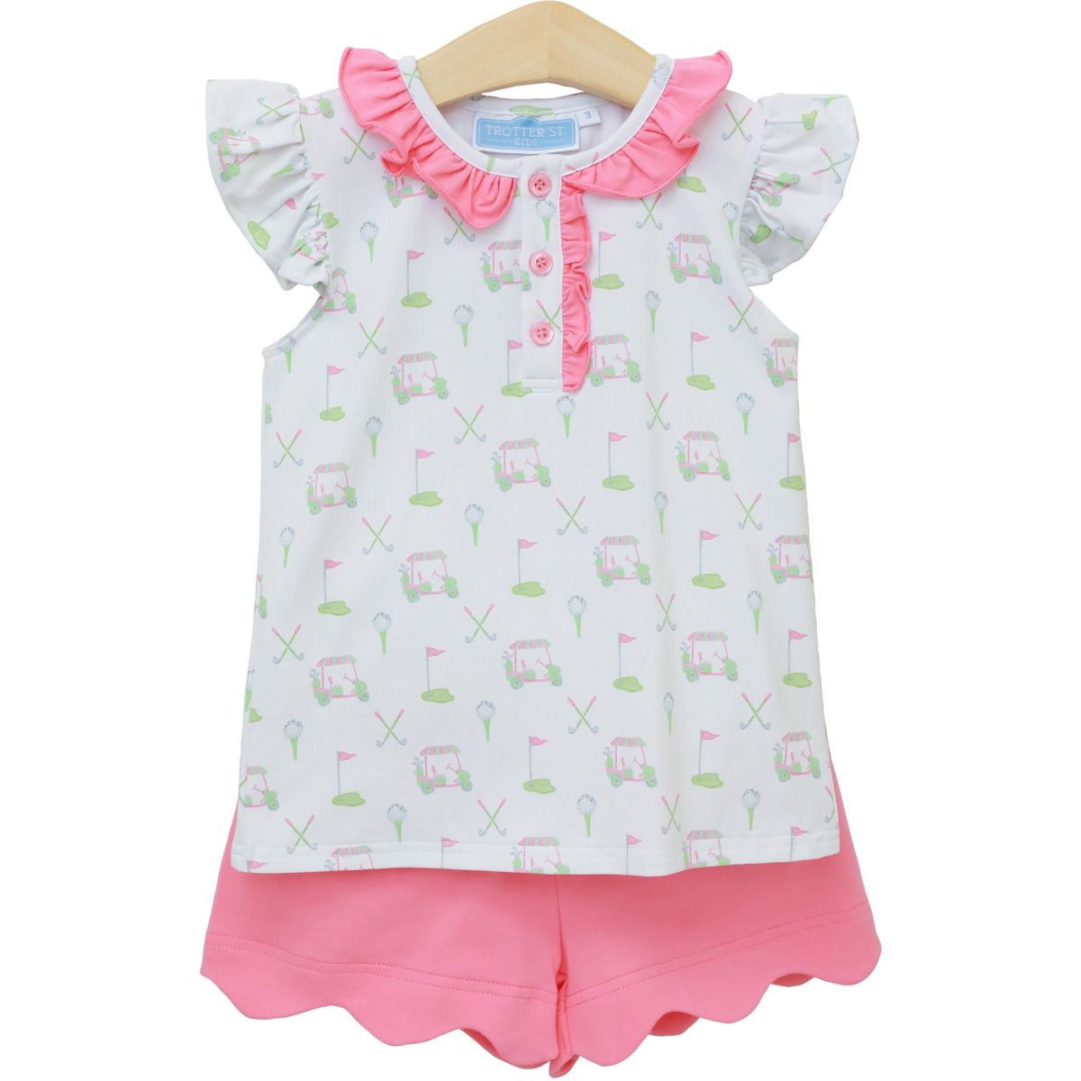 Caddy Club Scalloped Short Set