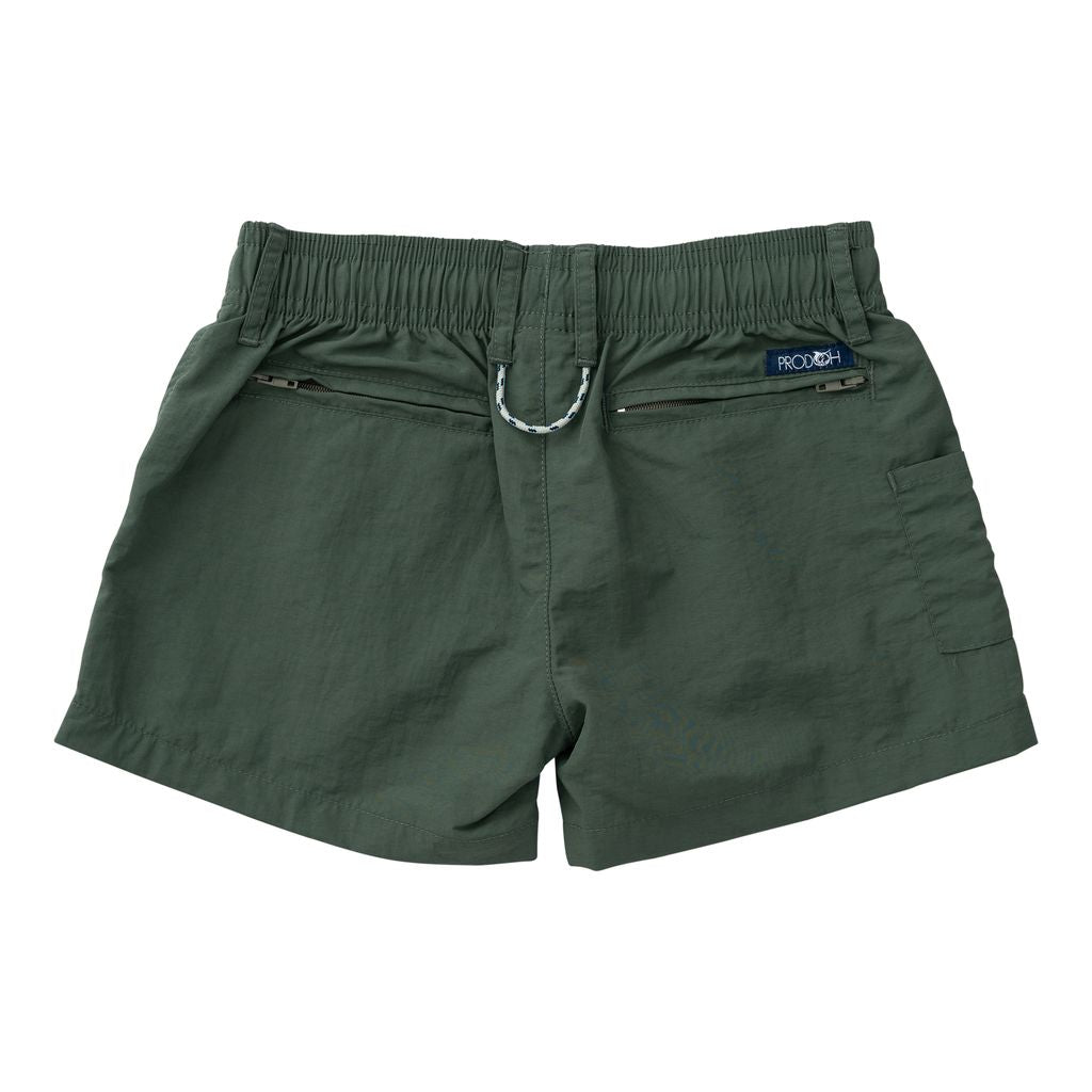 PRE-ORDER Boys' Outrigger Performance Short - Camping Green