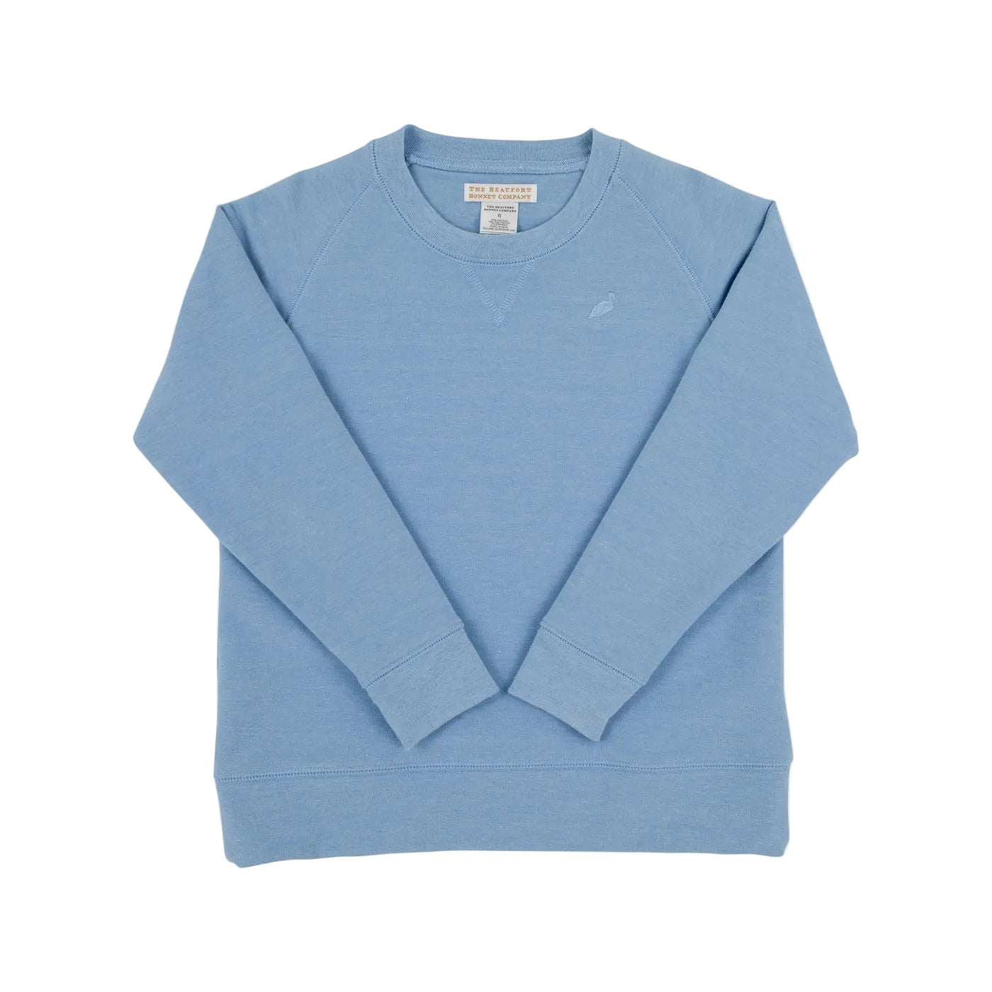 Cassidy Comfy Crewneck- Heathered Barrington Blue