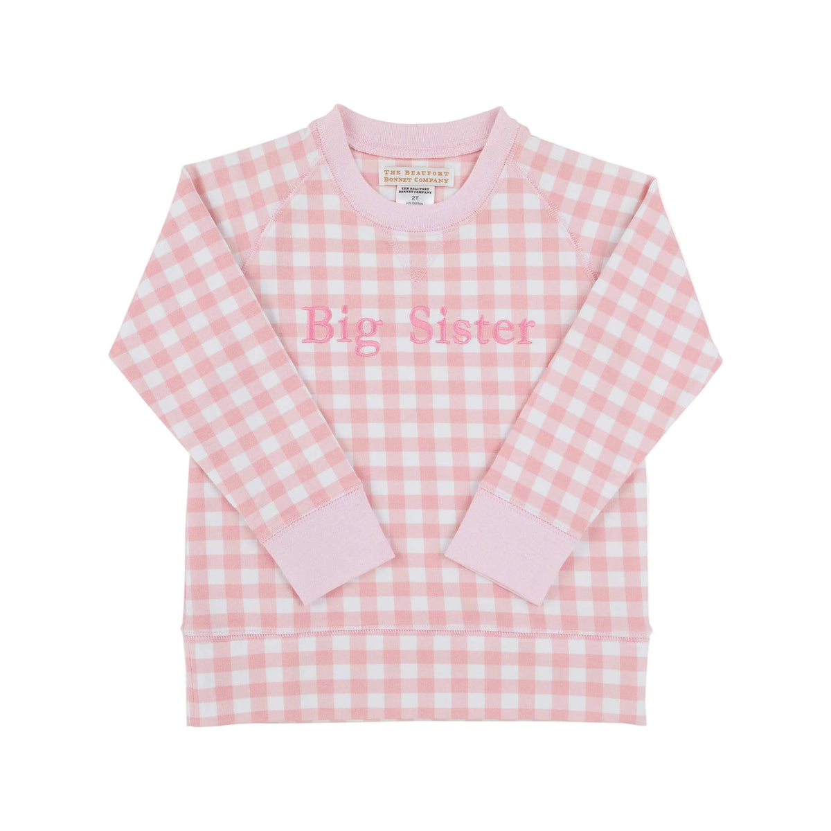 Cassidy Comfy Crewneck Palm Beach Pink/Hamptons Hot Pink/Big Sister