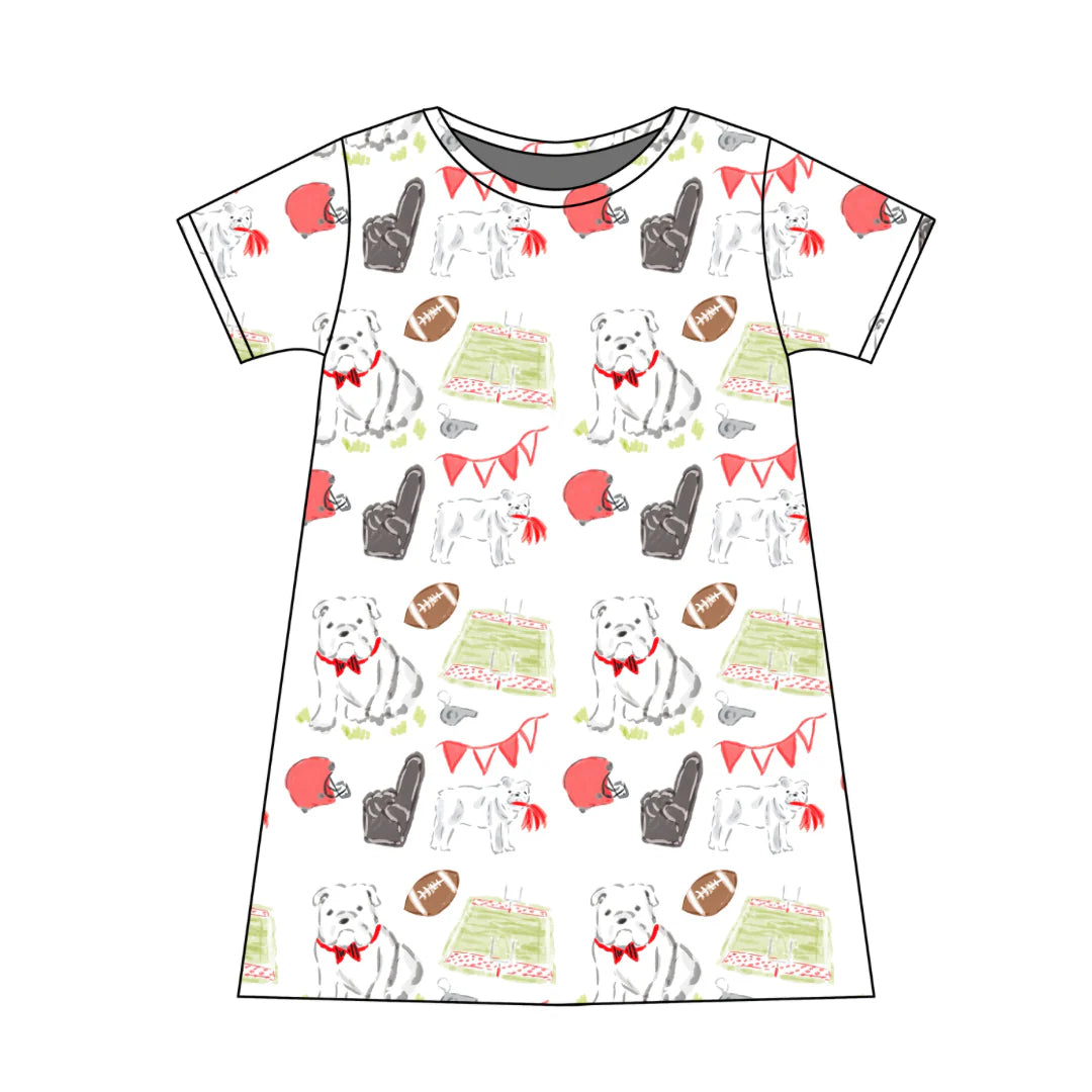 PRE-ORDER Charlotte Play Dress- Game Day Dawgs