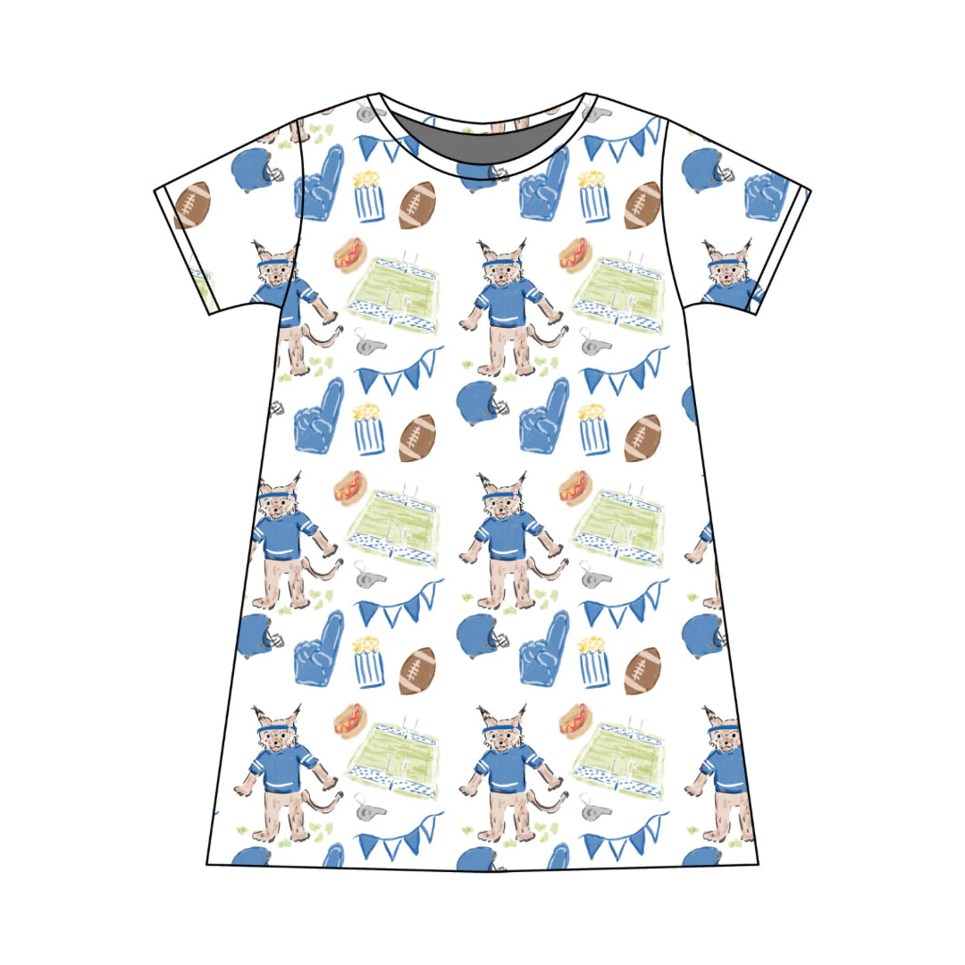 PRE-ORDER Charlotte Play Dress- Game Day Wildcats