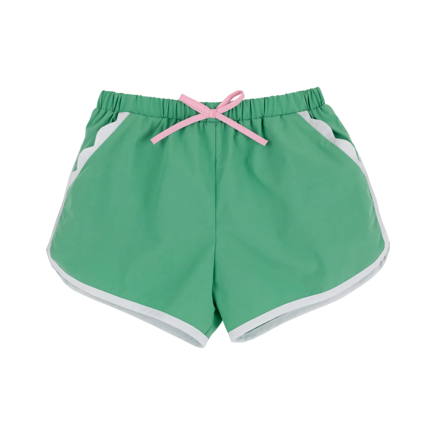 Cheryl Shorts Broadcloth Gibson Island Green Worth Ave White