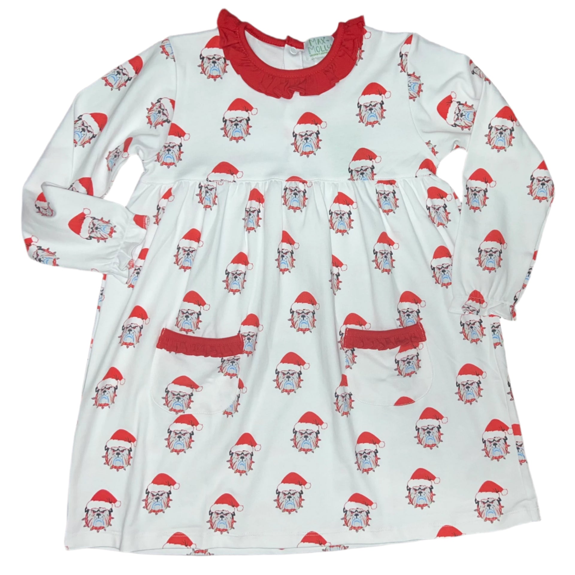 Christmas Bulldog Dress – Max + Molly