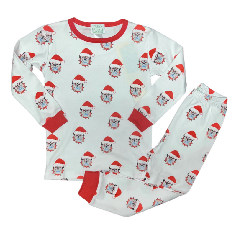 Christmas Bulldog Pajamas