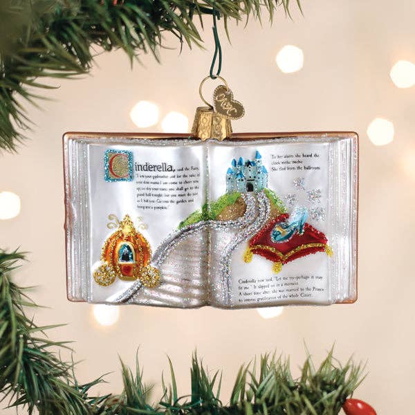 Cinderella Book Ornament