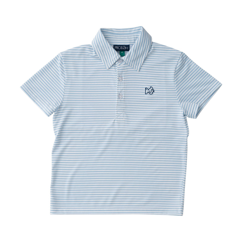 Clear Sky Stripe Pro Performance Polo