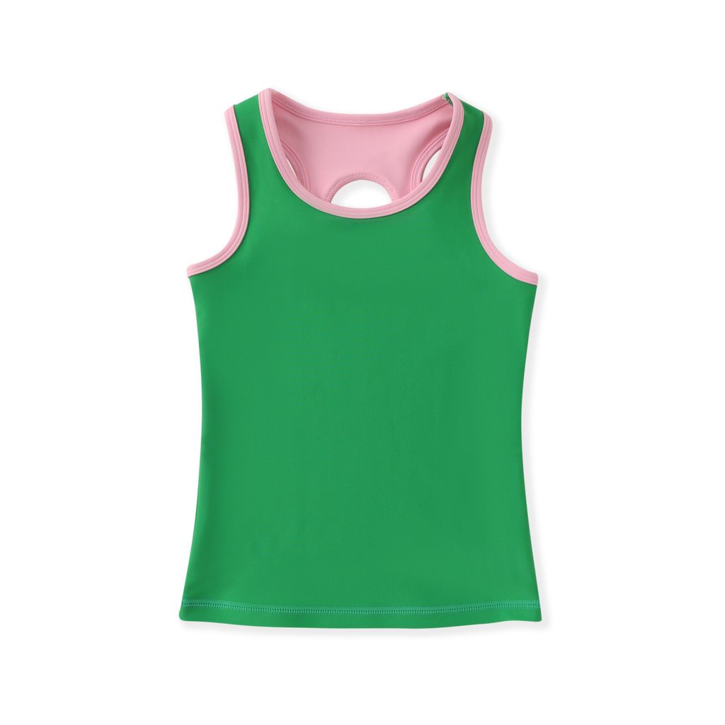 Country Club Green/ Pink Tank