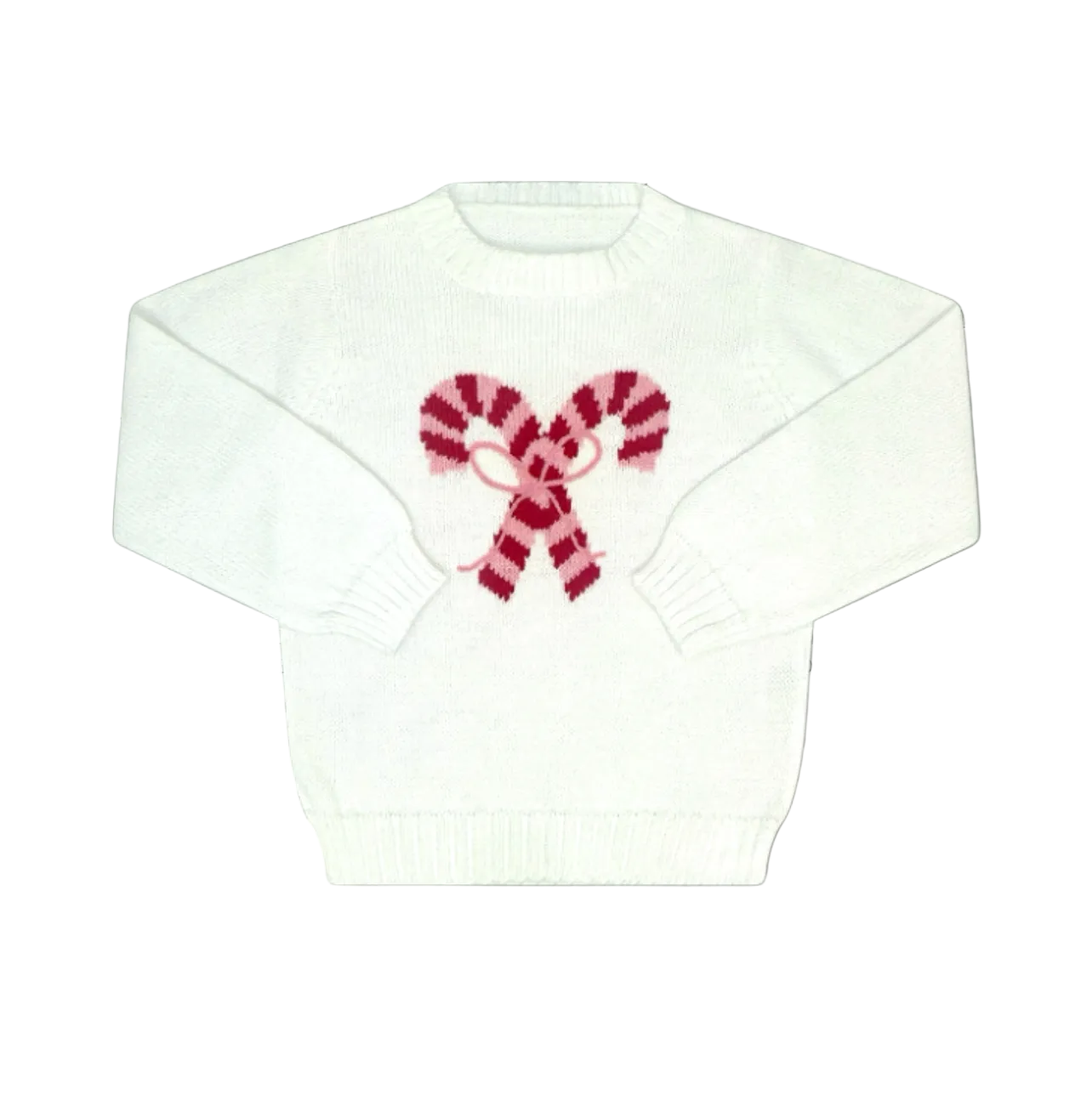 Cozy Up Sweater Sterling White-Candy Cane