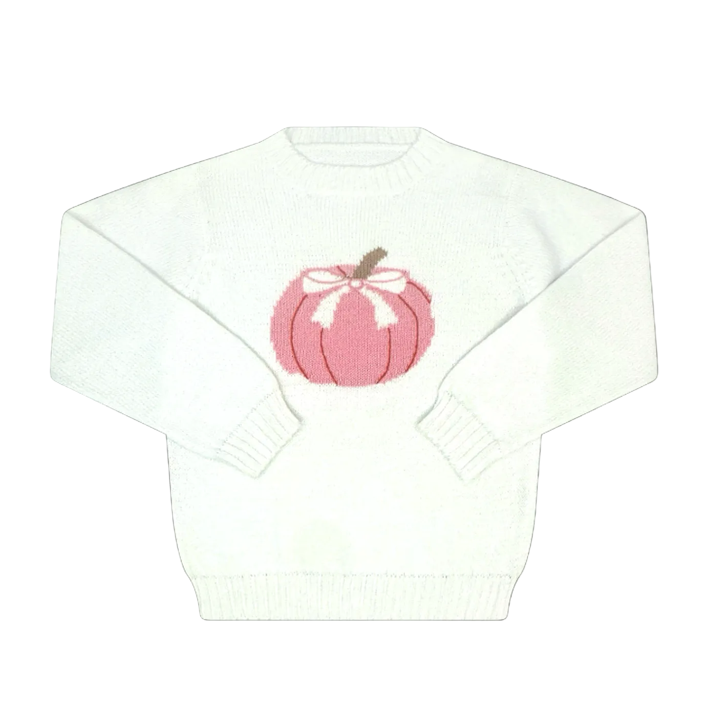 Cozy Up Sweater Sterling White, Pink Pumpkin