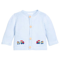 Crochet Cardigan - Holiday Train