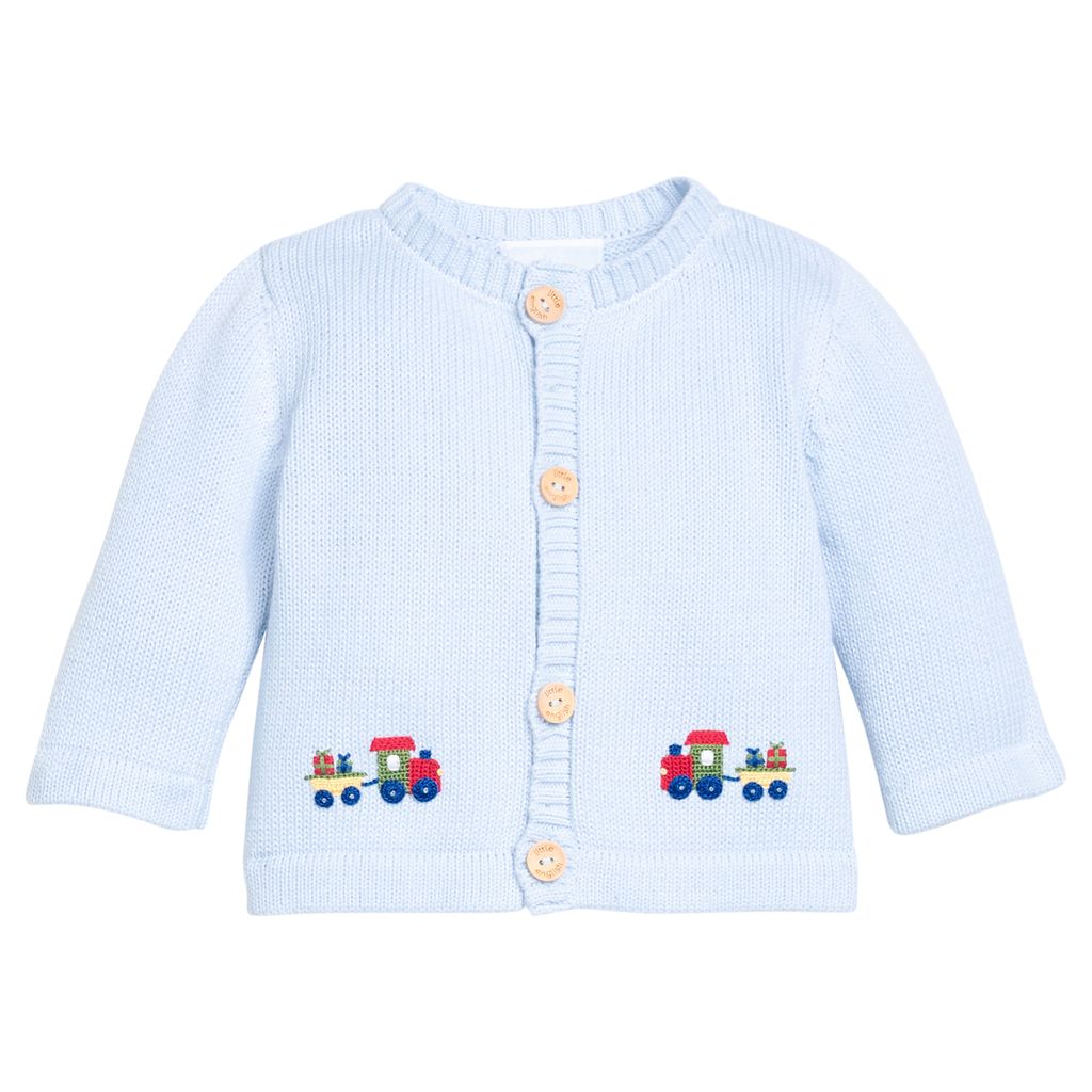 Crochet Cardigan - Holiday Train