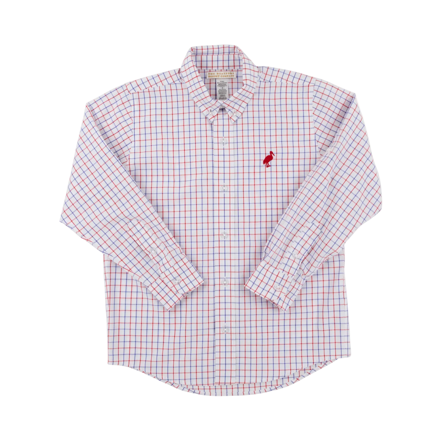 Dean's List Dress Shirt Rolled Sleeves Lake Powell Plaid Richmond Red