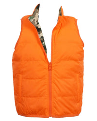 Delta Valley Vest-Reversible Hunter Orange/Woodland Camo