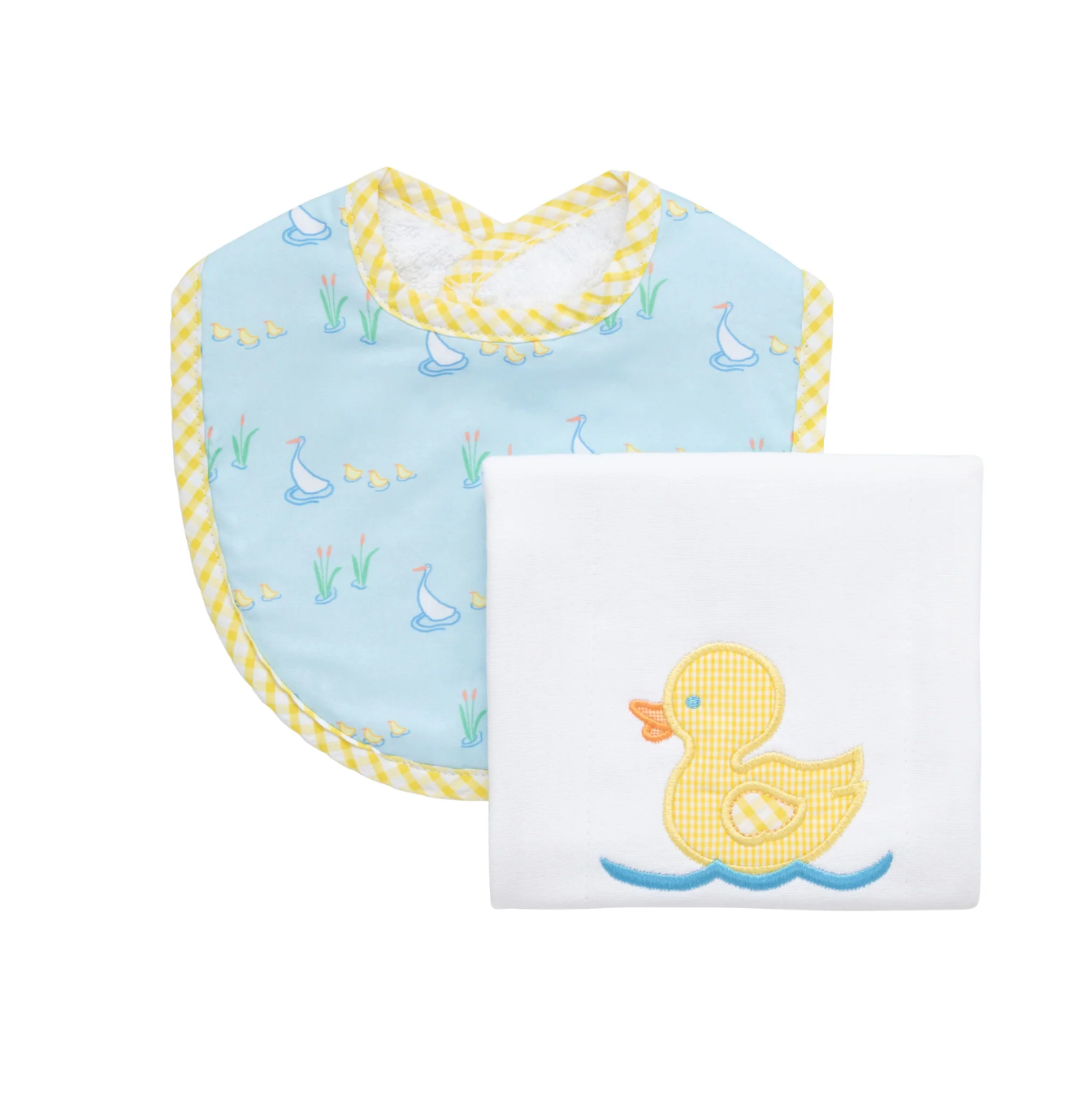 Duck Basic Bib and Burp Set