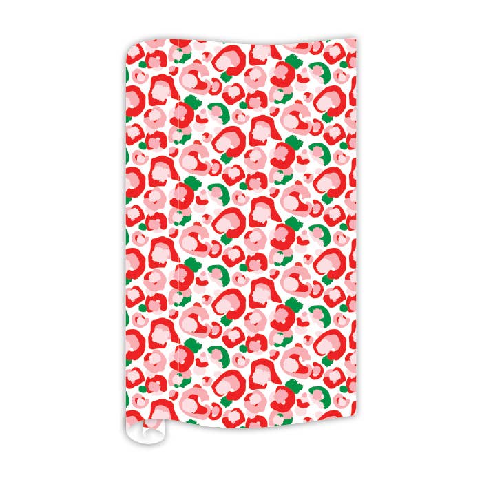 Emily McCarthy Peppermint Spot Cheetah Wrapping Paper