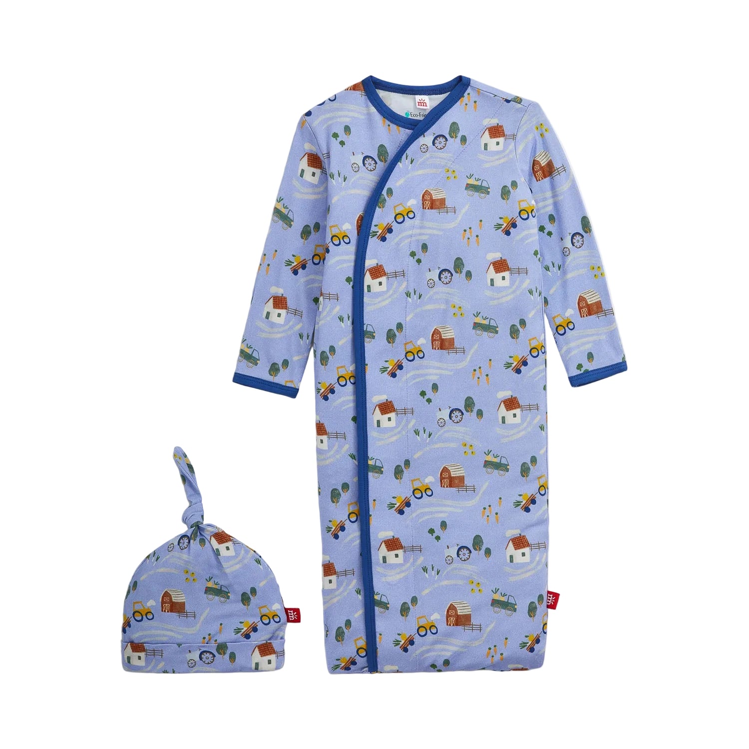 Farm To Cradle Modal Gown + Hat Set
