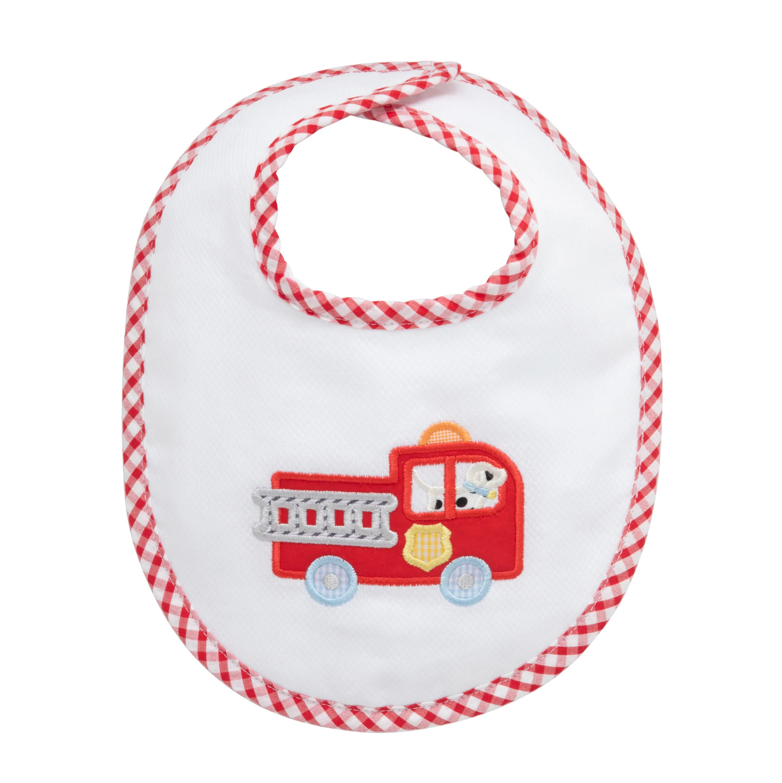 Firetruck Applique Basic Bib