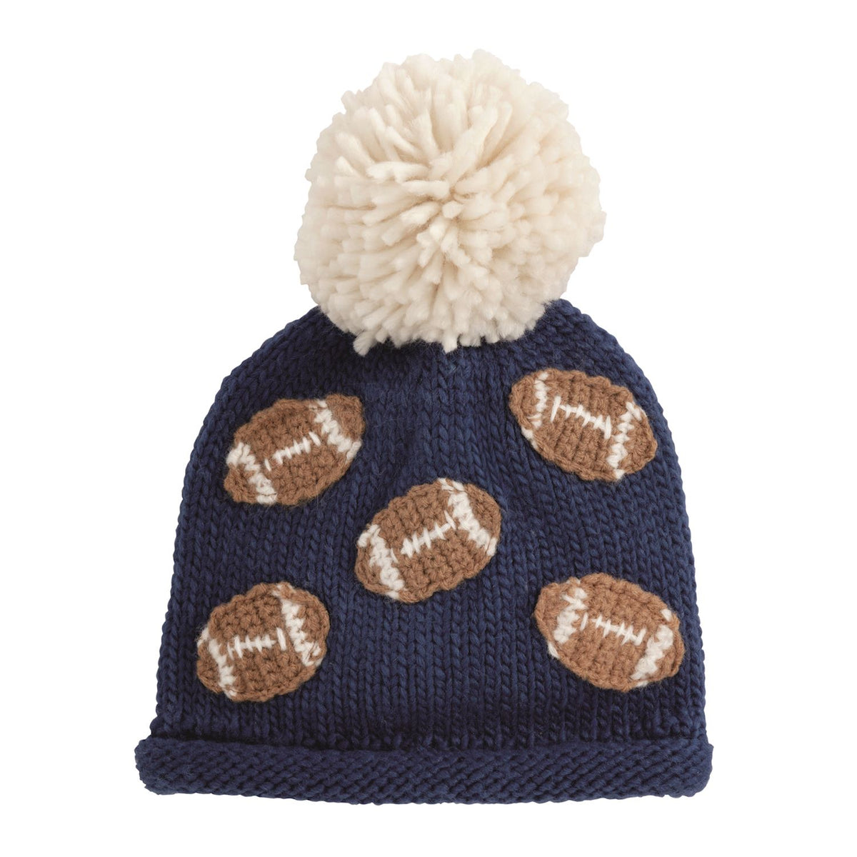 Football Boy Chunky Knit Hat