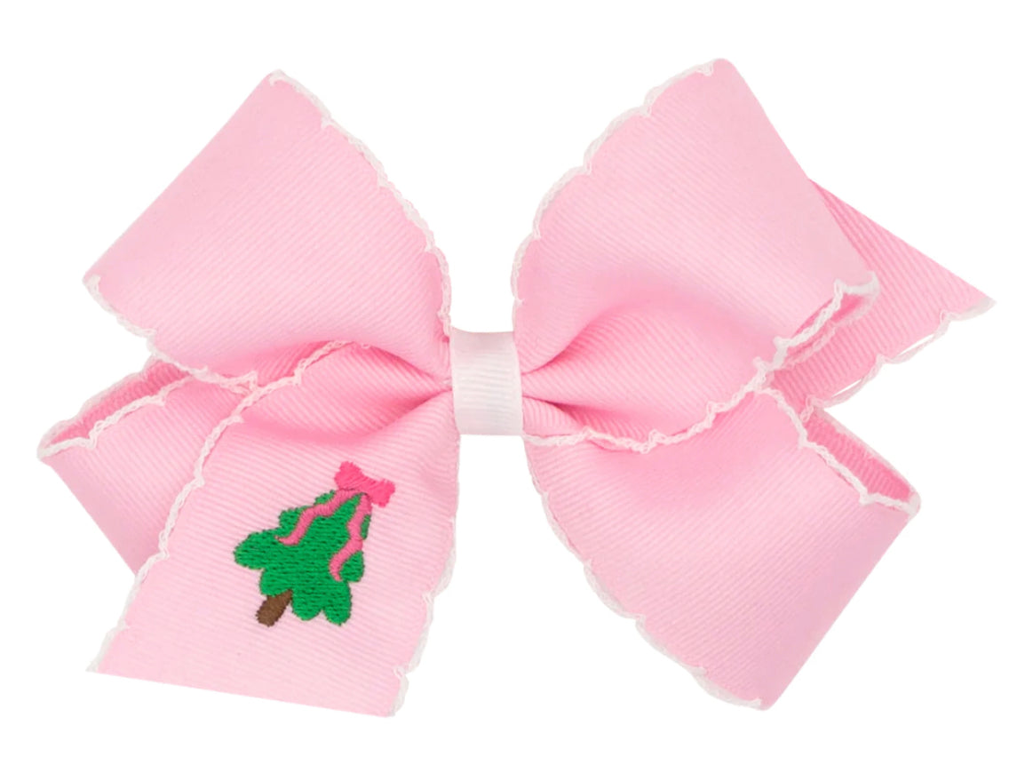 Medium Pink Christmas Tree Bow
