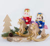 Rocking Horse Nutcracker - Blue