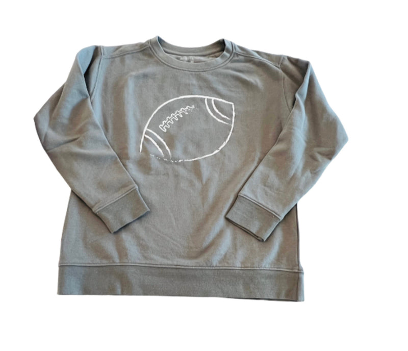 Gray Football Sweatshirt