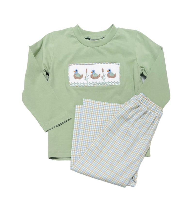 Smocked Duck Pant Set