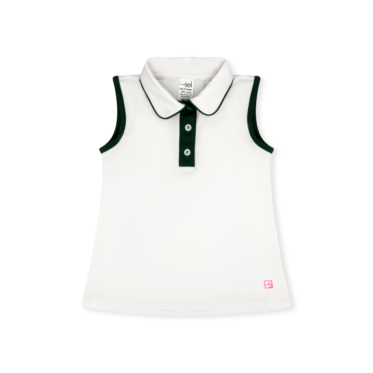 Gabby Tank - Pure Coconut/ Augusta Green