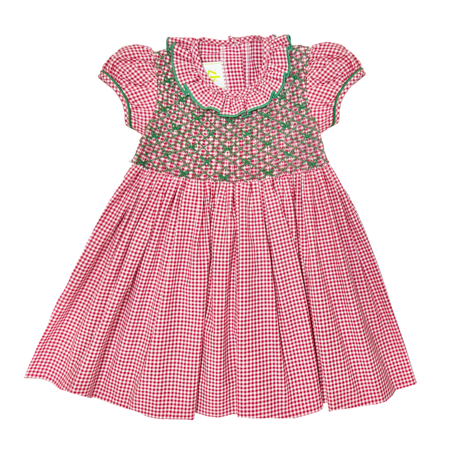 Geo Winter Full Smocked Dress