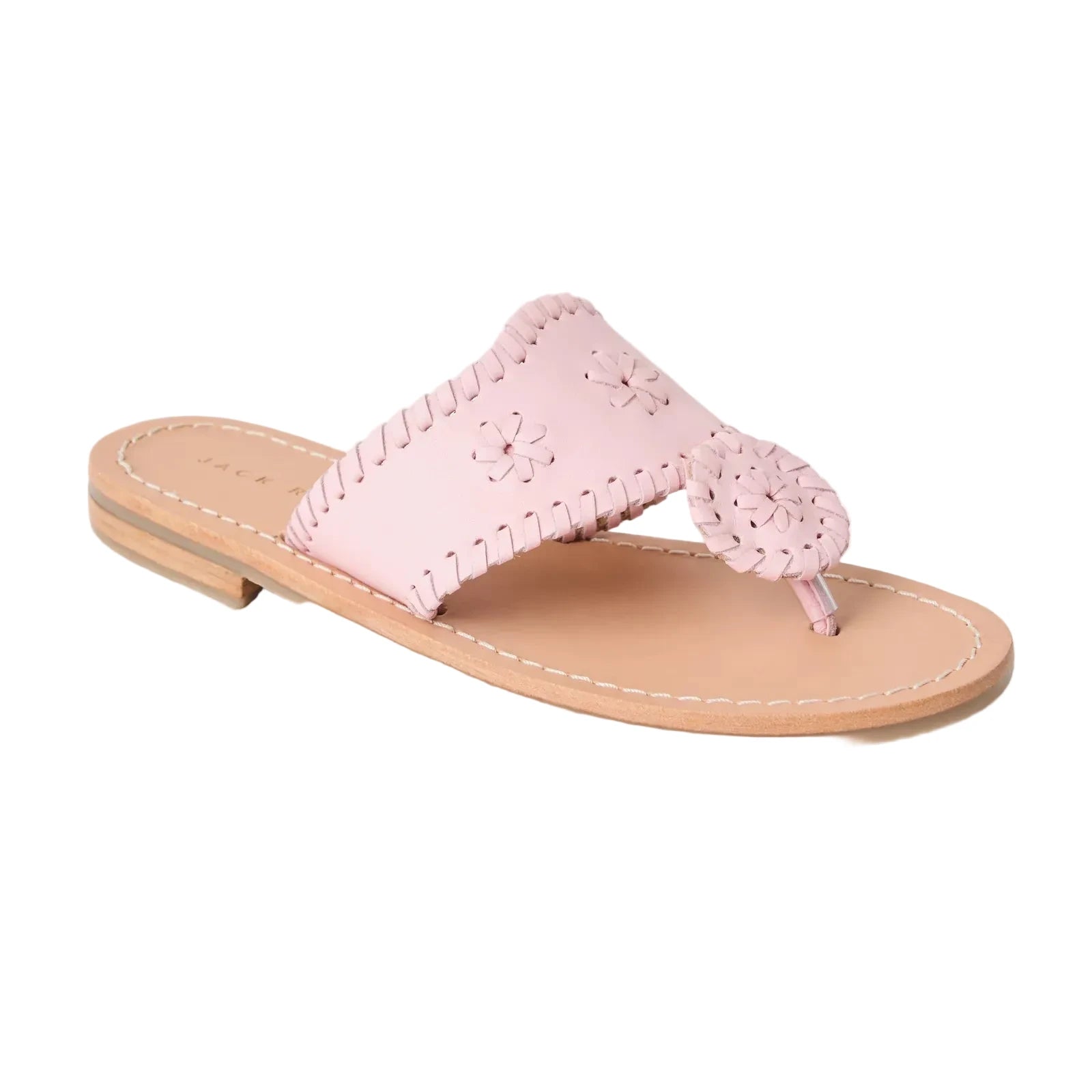 Girls Jacks Flat Sandal - Nappa Chalk Pink