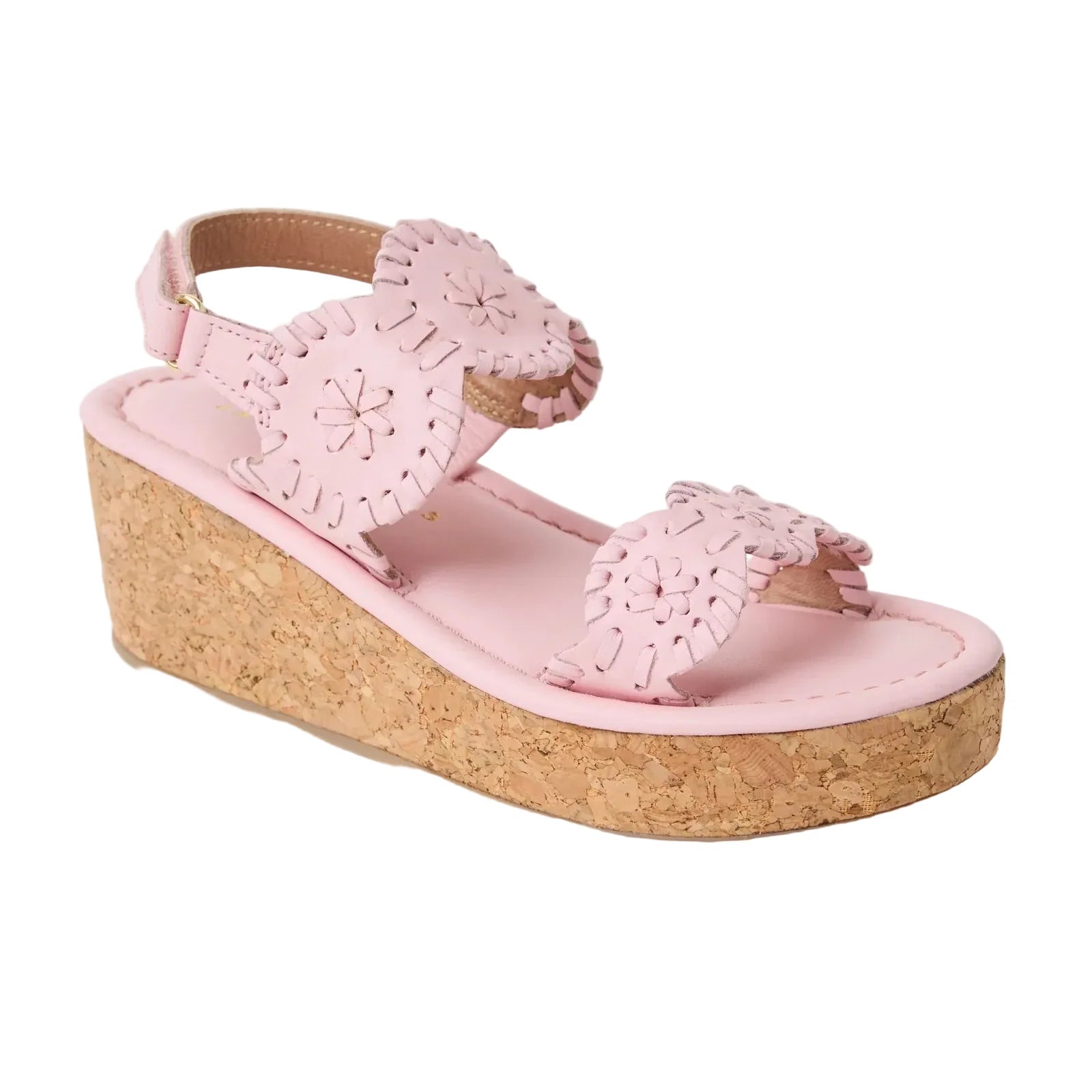 Girls Lauren High Wedge - Nappa Chalk Pink