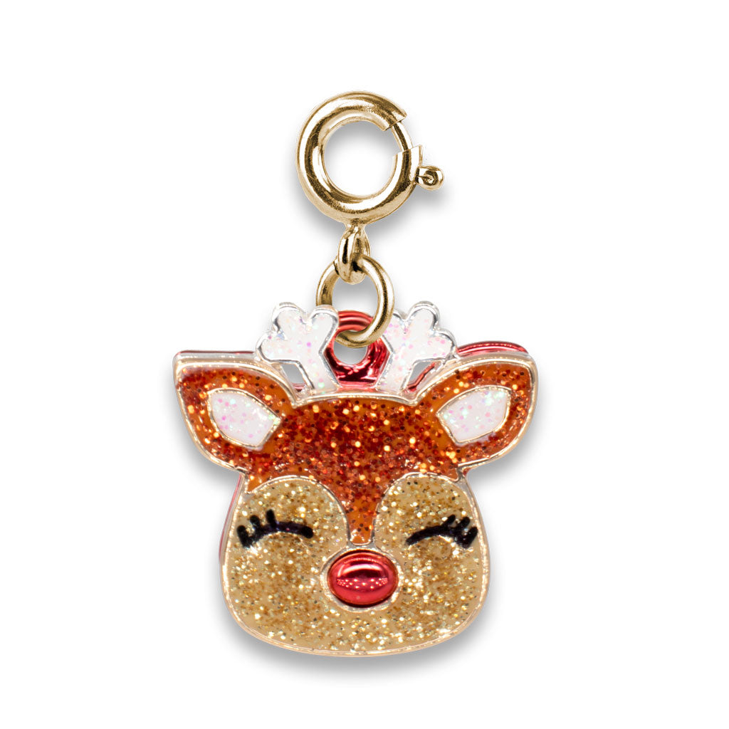 Glitter Reindeer Charm