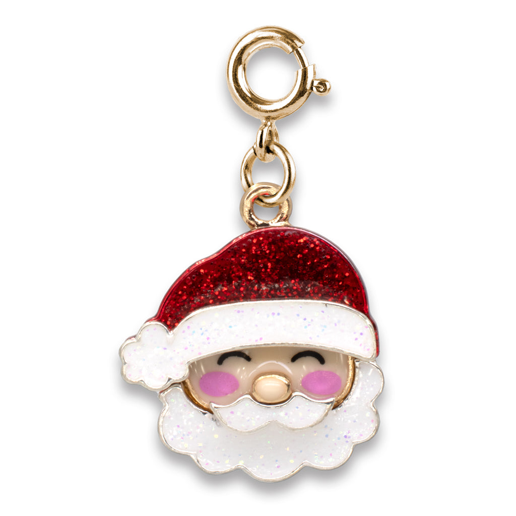 Glitter Santa Charm