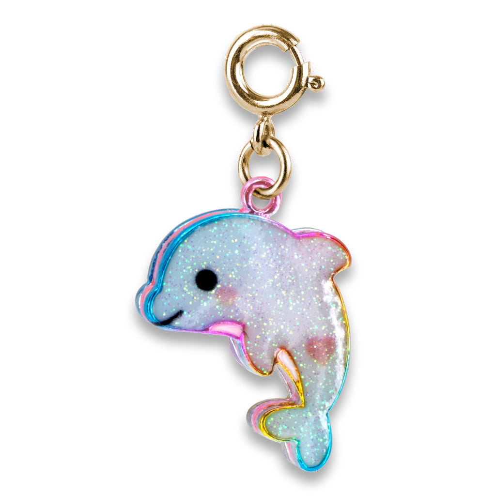 Glitter Dolphin Charm