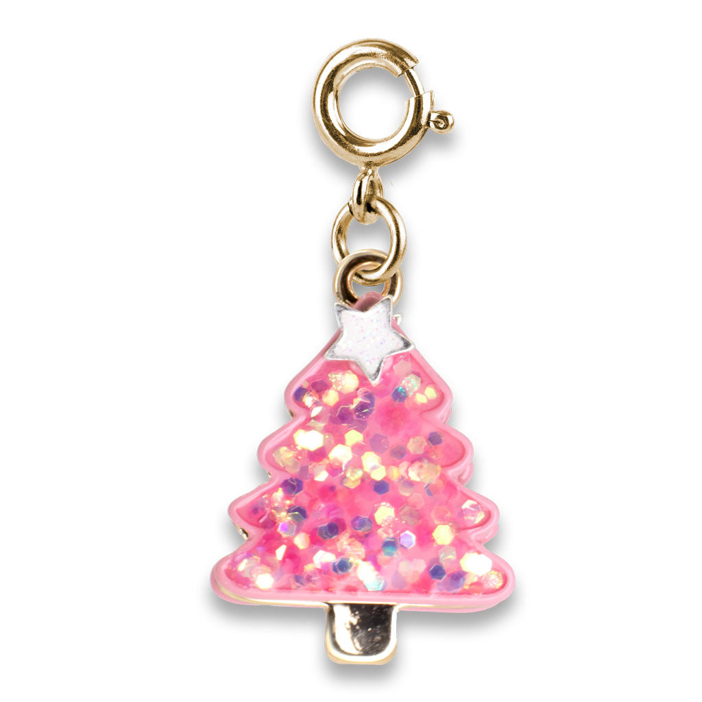 Pink Christmas Tree Charm