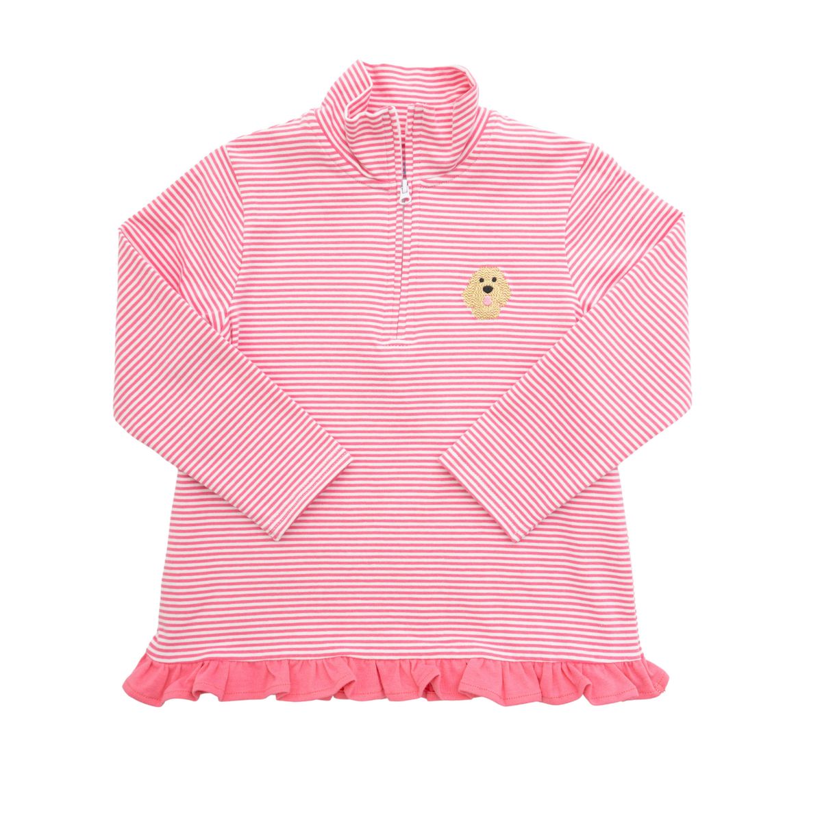 Goldendoodle 1/4 Zip Ruffle Pullover